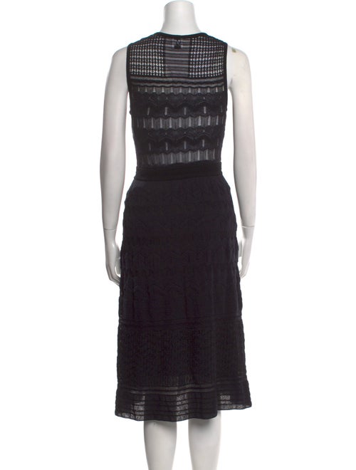 M Missoni Striped Crew Neck Sweater