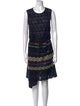 M Missoni Striped Knee-Length Dress
