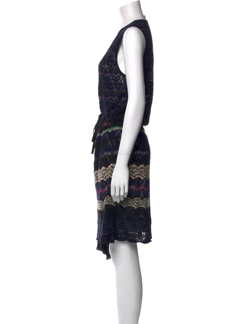M Missoni Striped Knee-Length Dress