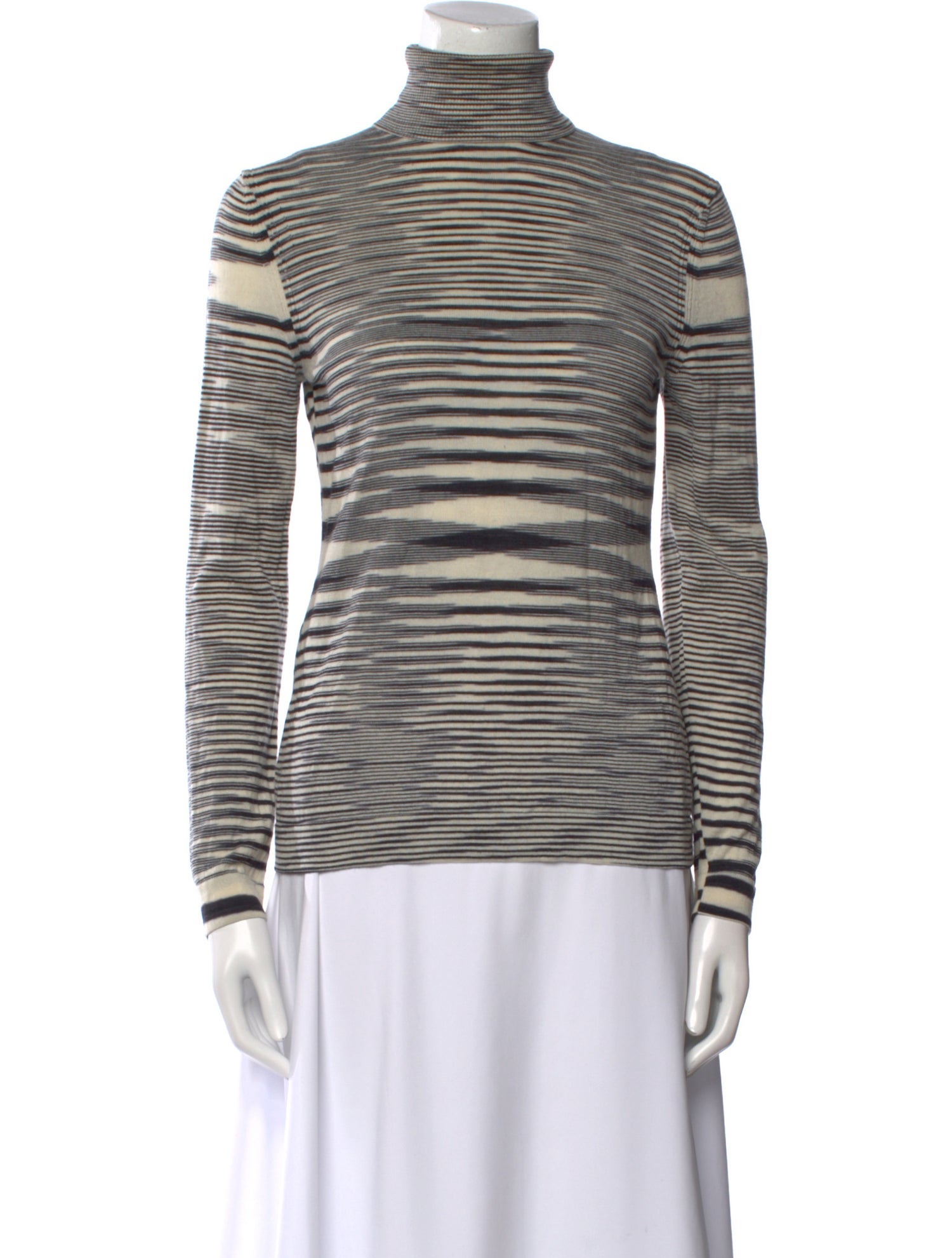 Missoni Striped Turtleneck Top