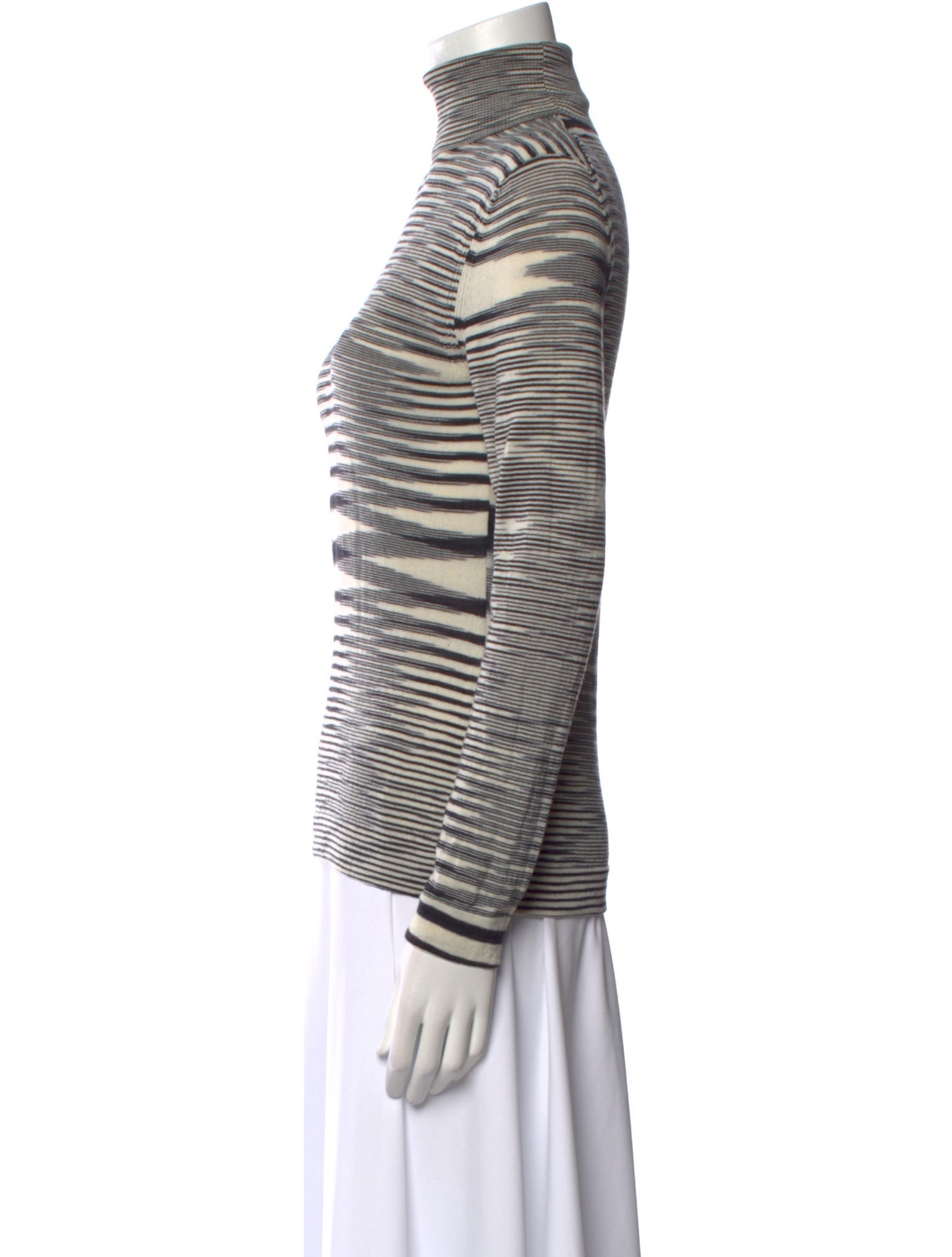 Missoni Striped Turtleneck Top