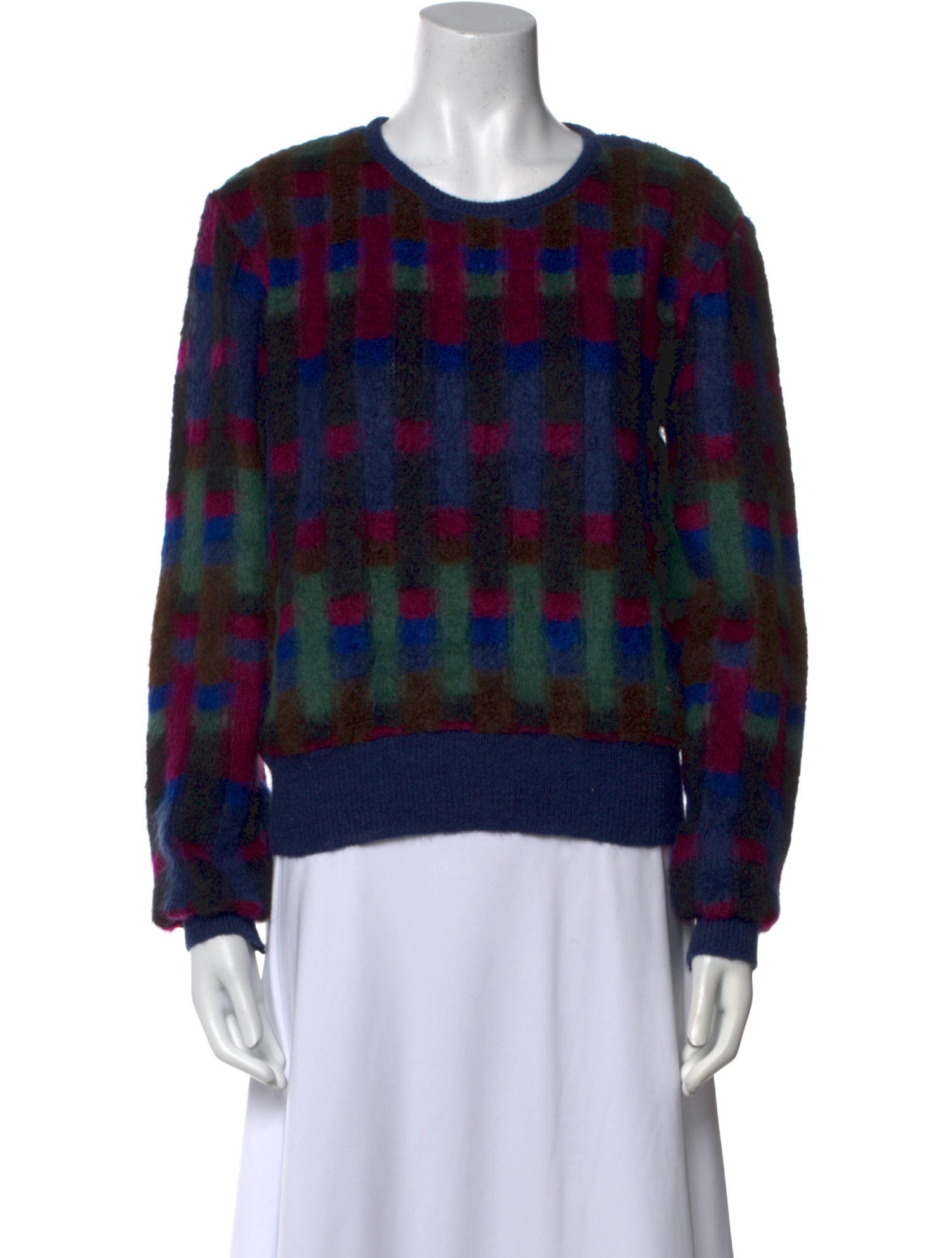 Missoni Plaid Print Crew Neck Sweatshirt
