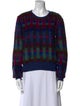 Missoni Plaid Print Crew Neck Sweatshirt