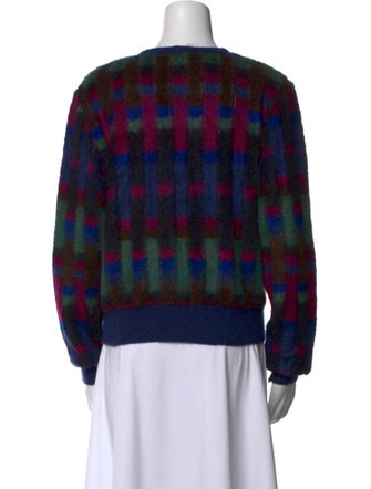 Missoni Plaid Print Crew Neck Sweatshirt