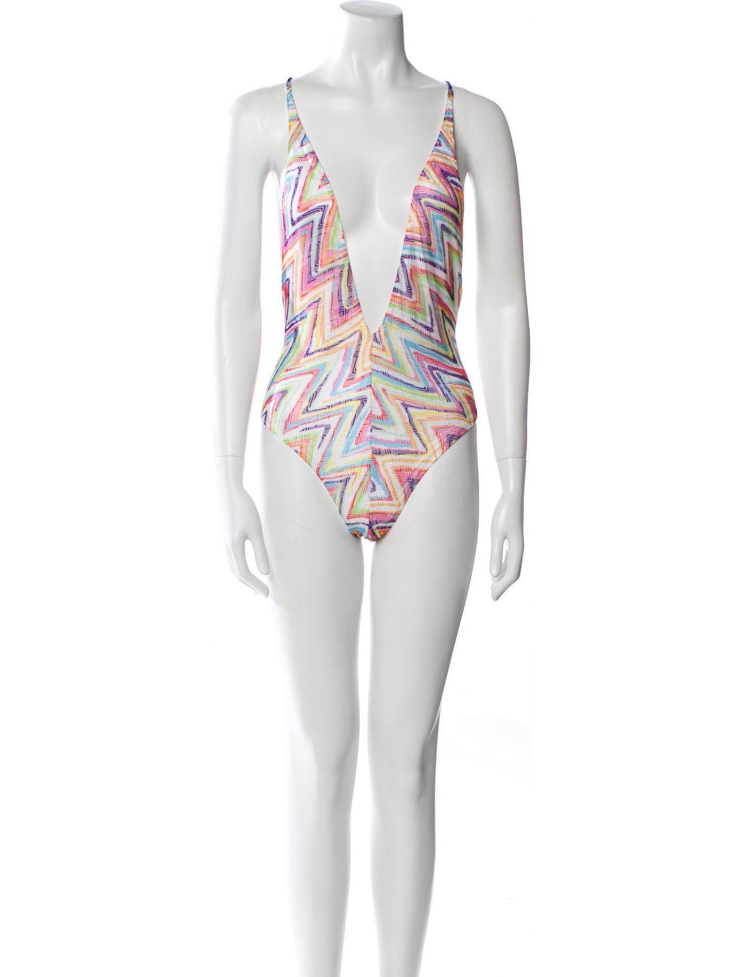 Missoni Striped Cutout Accent One-Piece w/ Tags