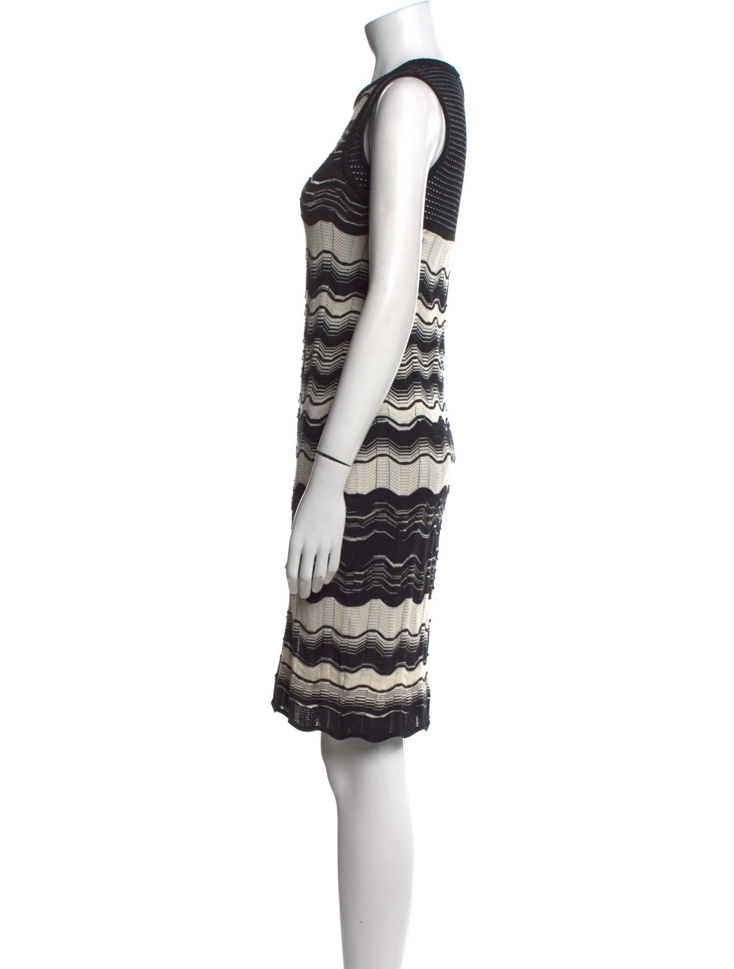 M Missoni Striped Knee-Length Dress