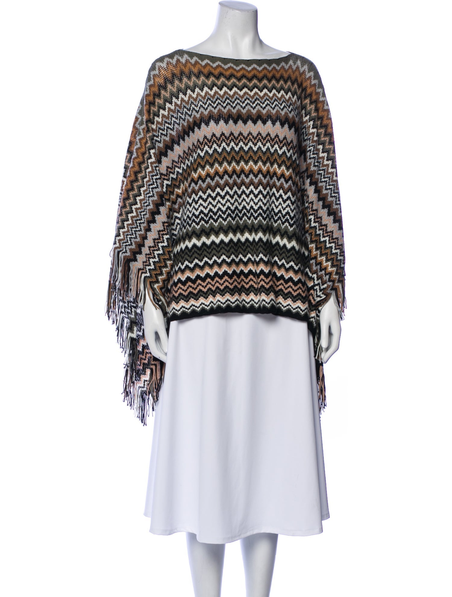 Missoni Striped Bateau Neckline Sweater