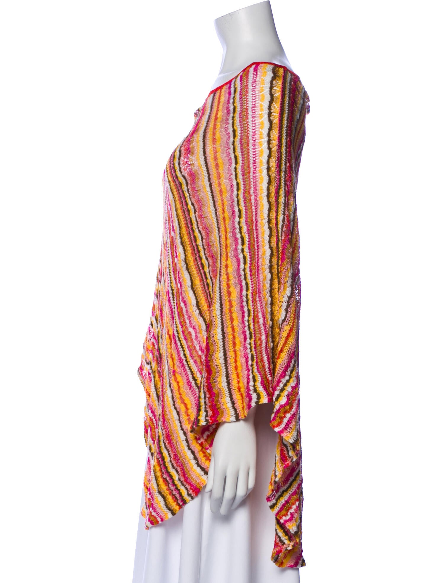 Missoni Striped Bateau Neckline Sweater