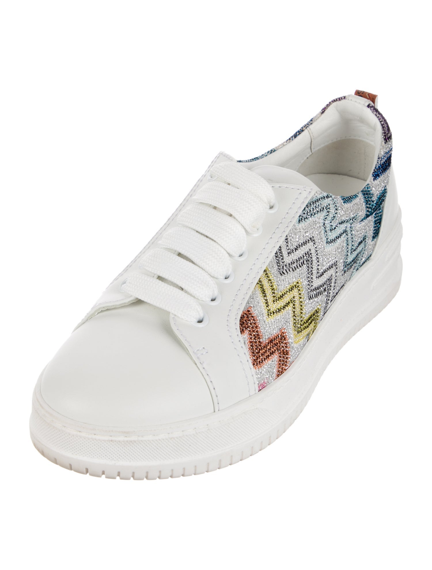 Missoni Leather Printed Sneakers