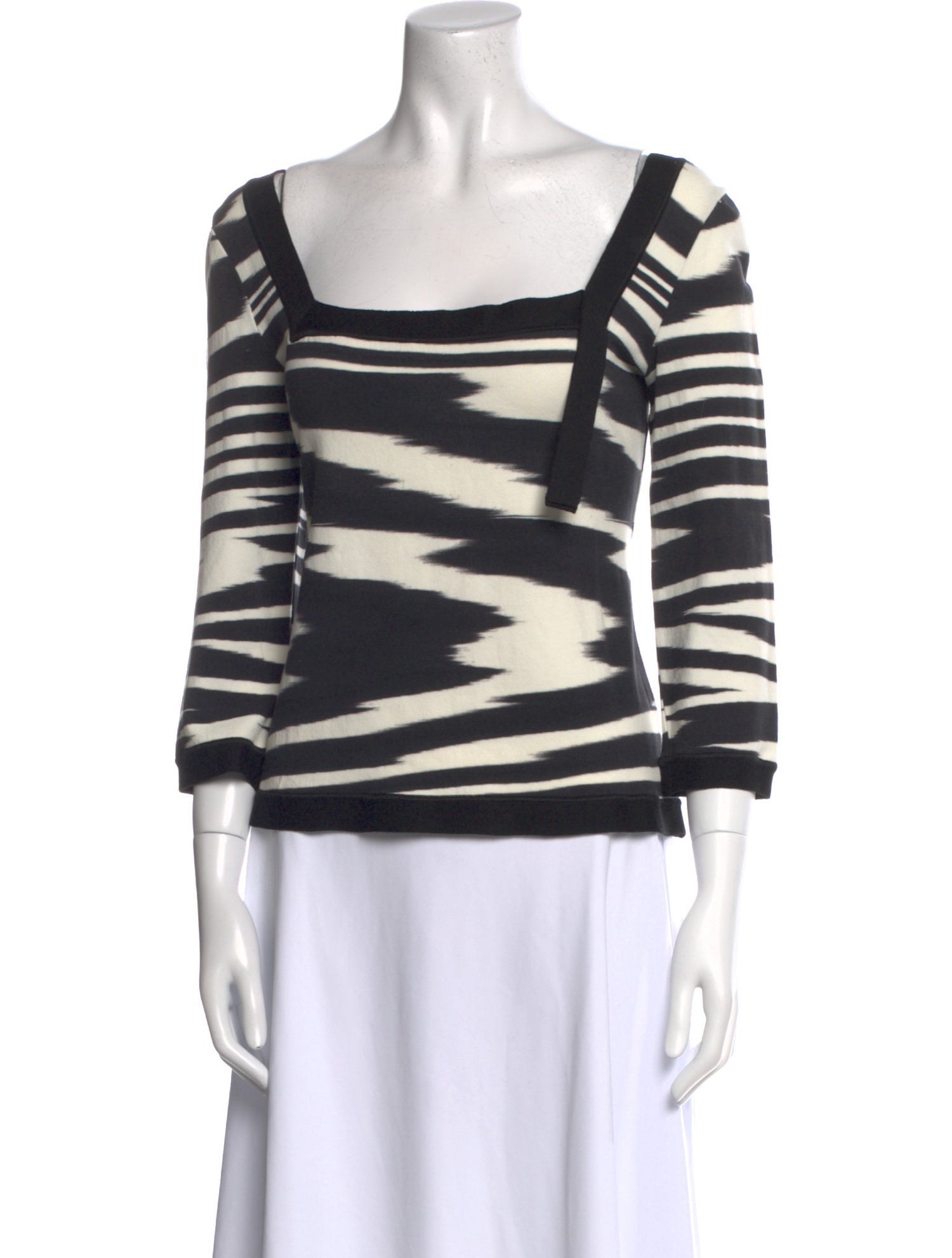Missoni Striped Square Neckline Top
