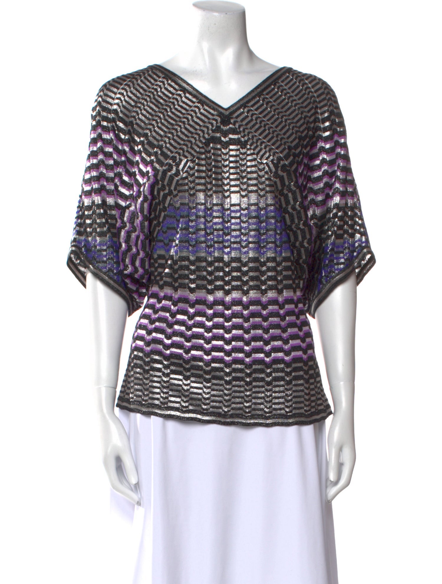 Missoni Printed V-Neck Top