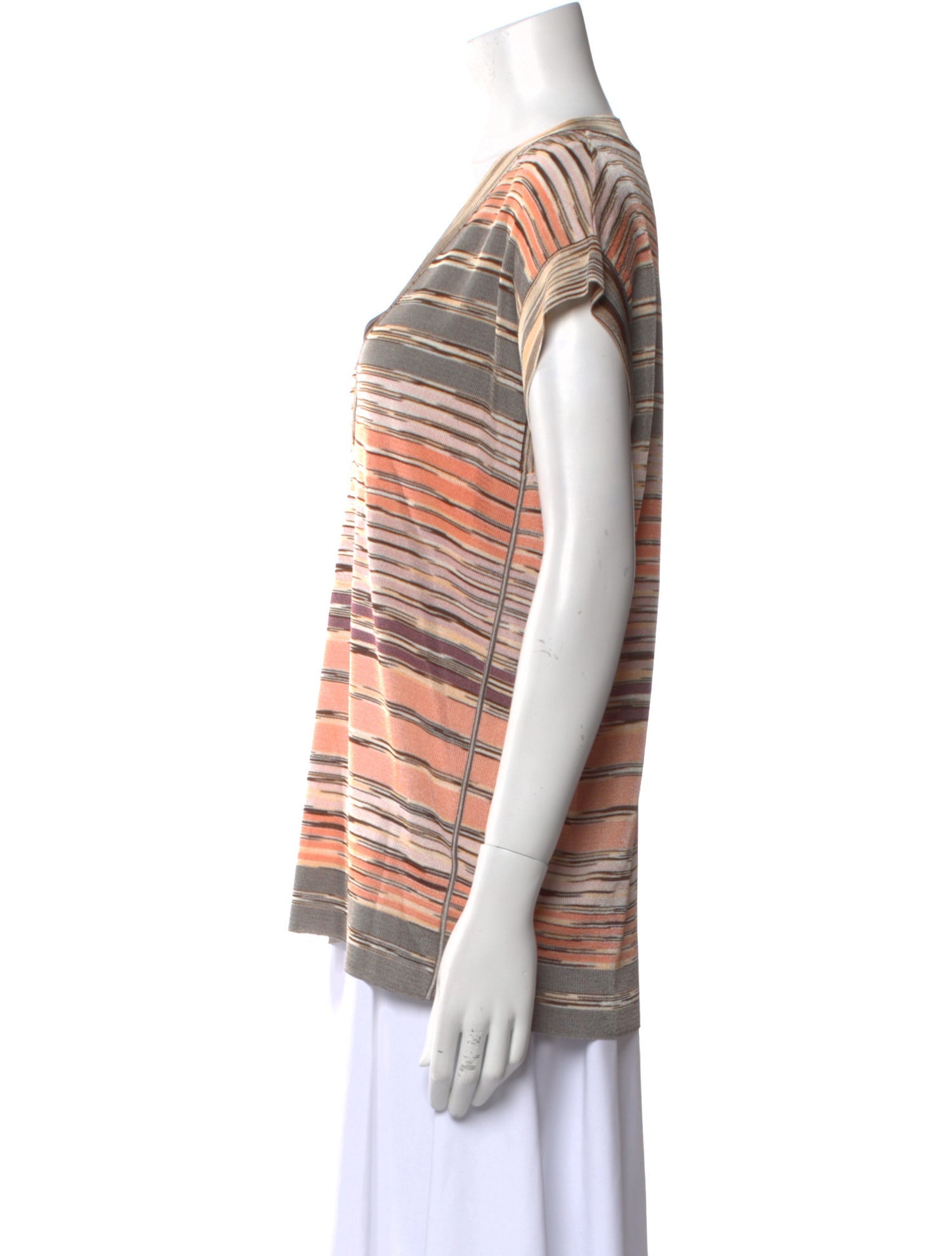 Missoni Striped V-Neck T-Shirt
