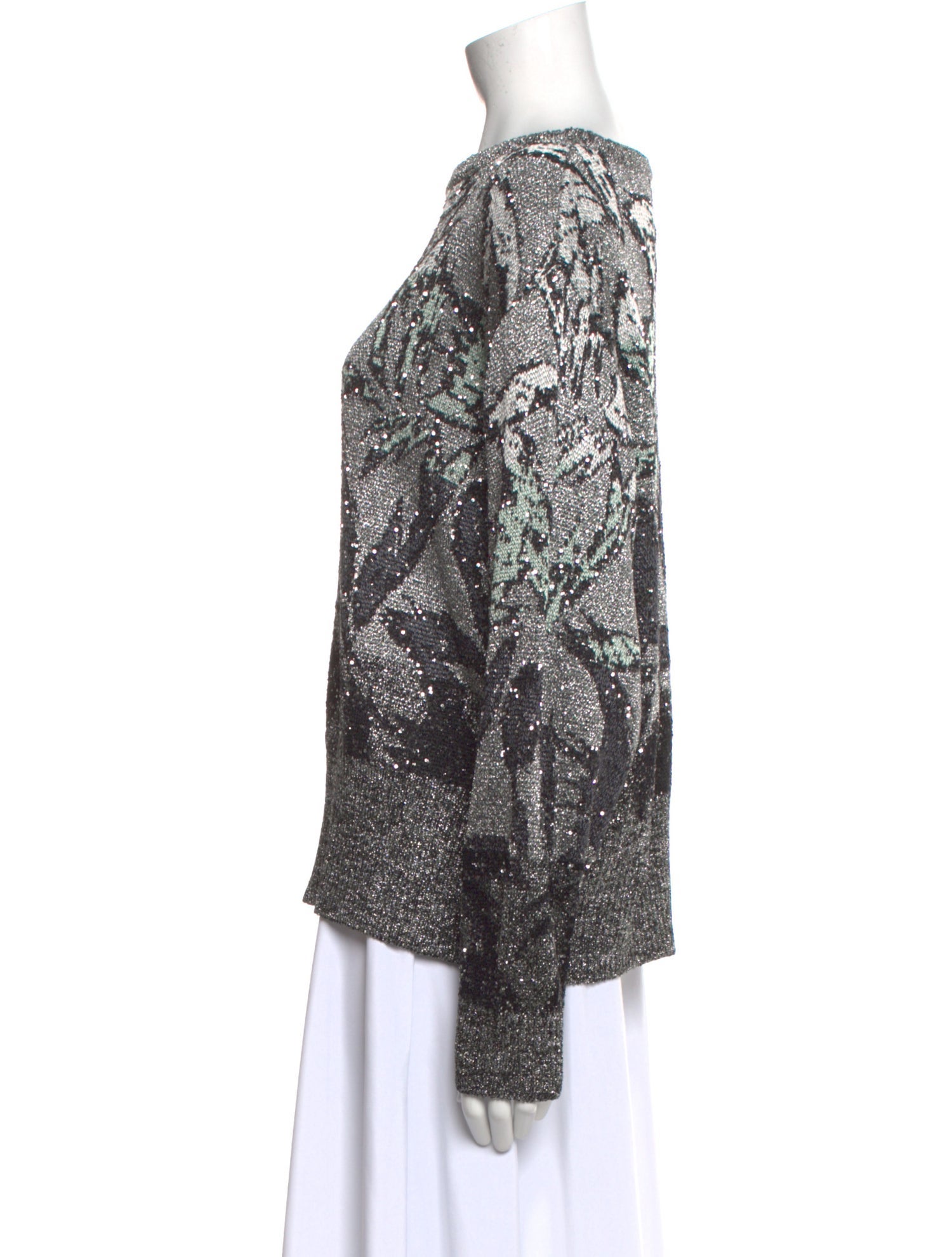 Missoni Printed Bateau Neckline Sweater