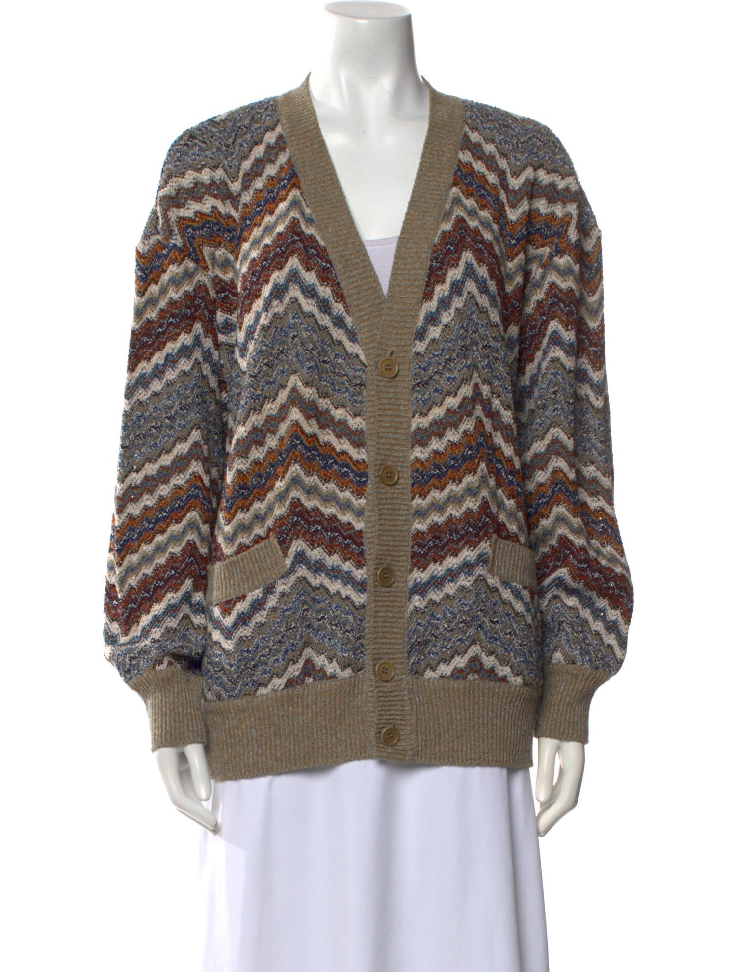 Missoni Striped V-Neck Sweater