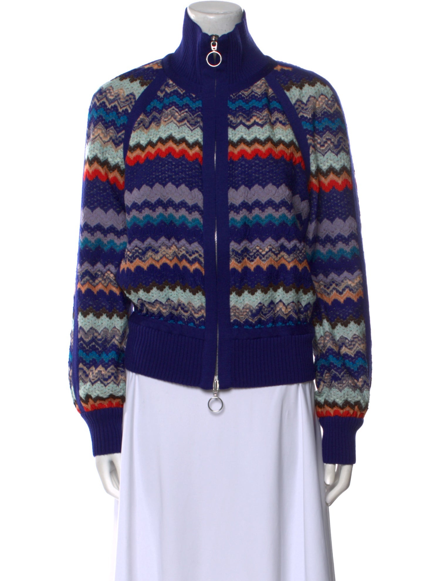 Missoni Striped Mock Neck Sweater