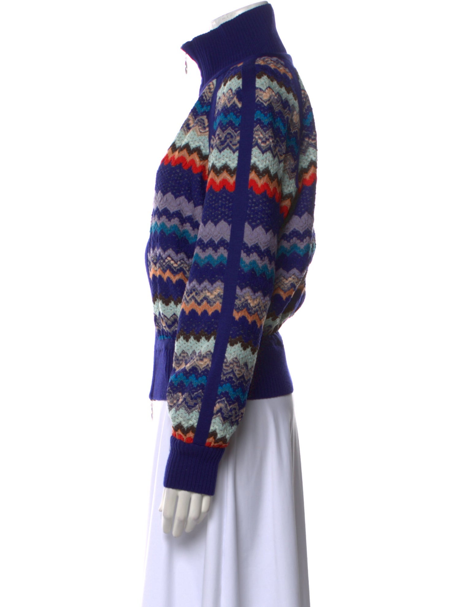 Missoni Striped Mock Neck Sweater