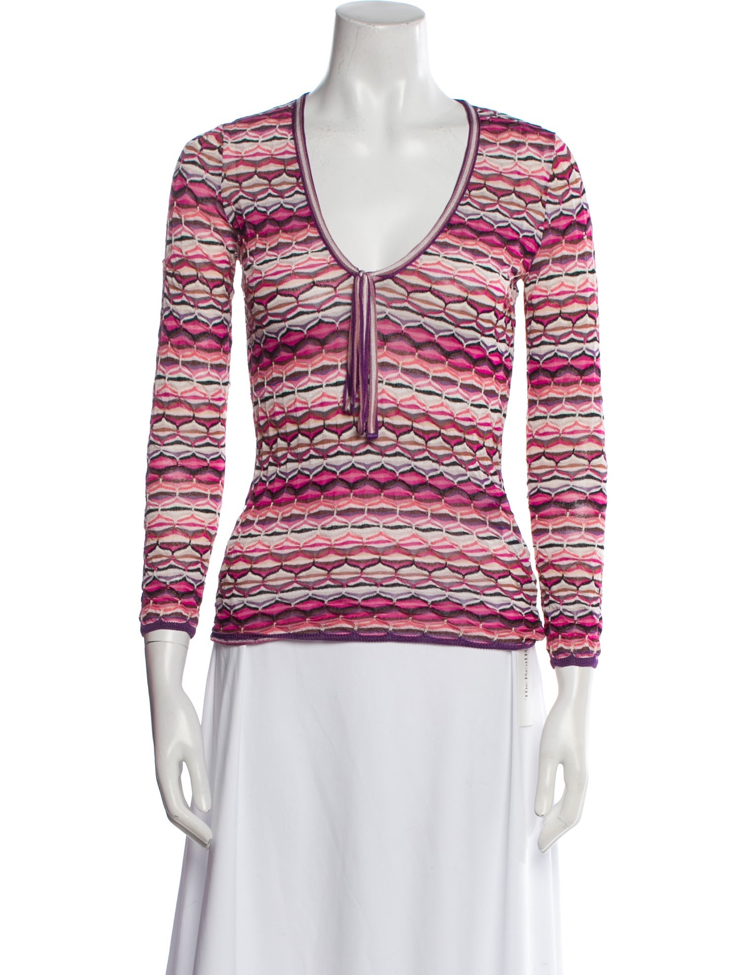 Missoni Striped V-Neck Sweater