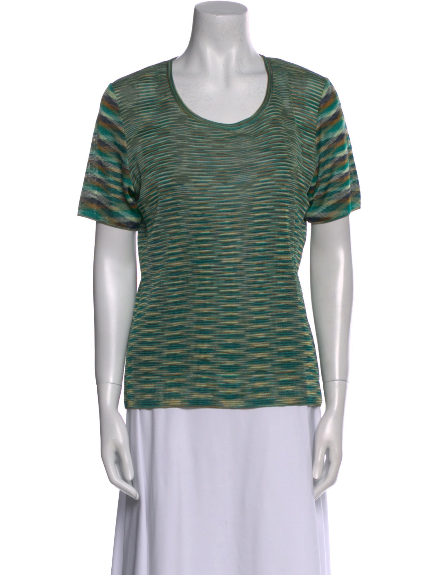 Missoni Striped Scoop Neck Sweater