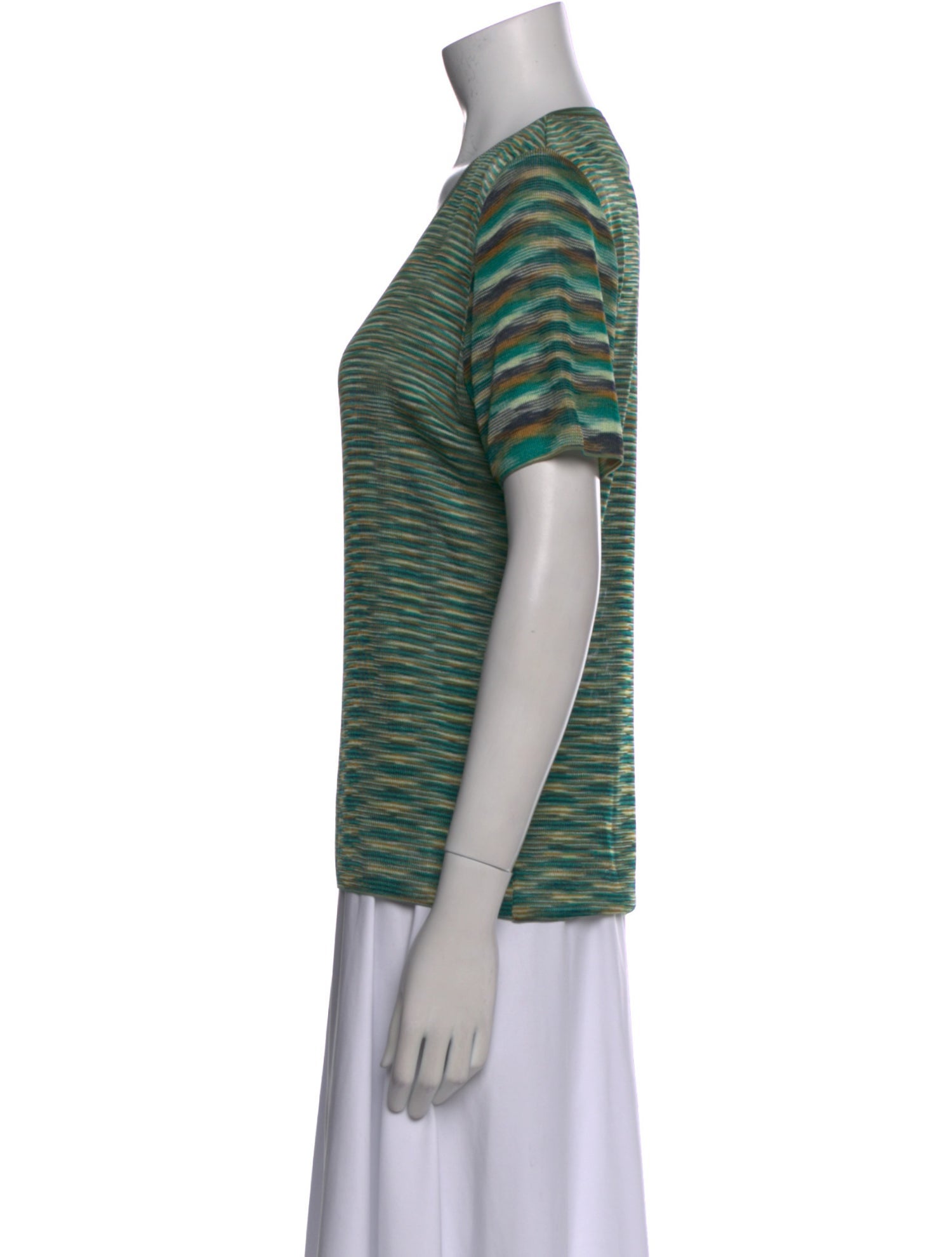 Missoni Striped Scoop Neck Sweater
