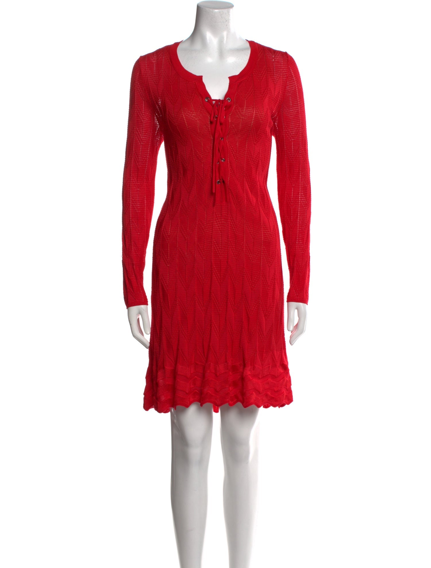 Missoni V-Neck Knee-Length Dress