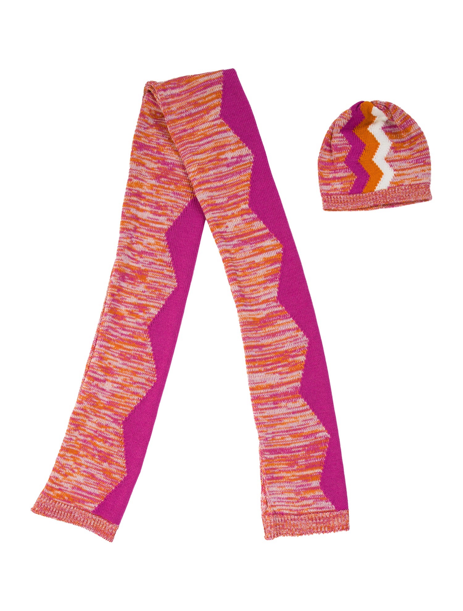 Missoni Knit Scarf and Beanie Set