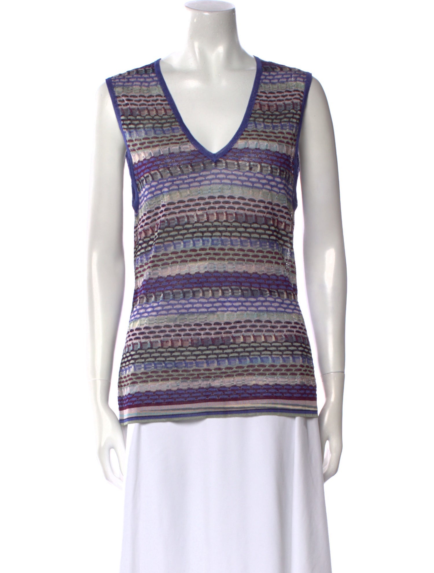 Missoni Striped V-Neck Sweater