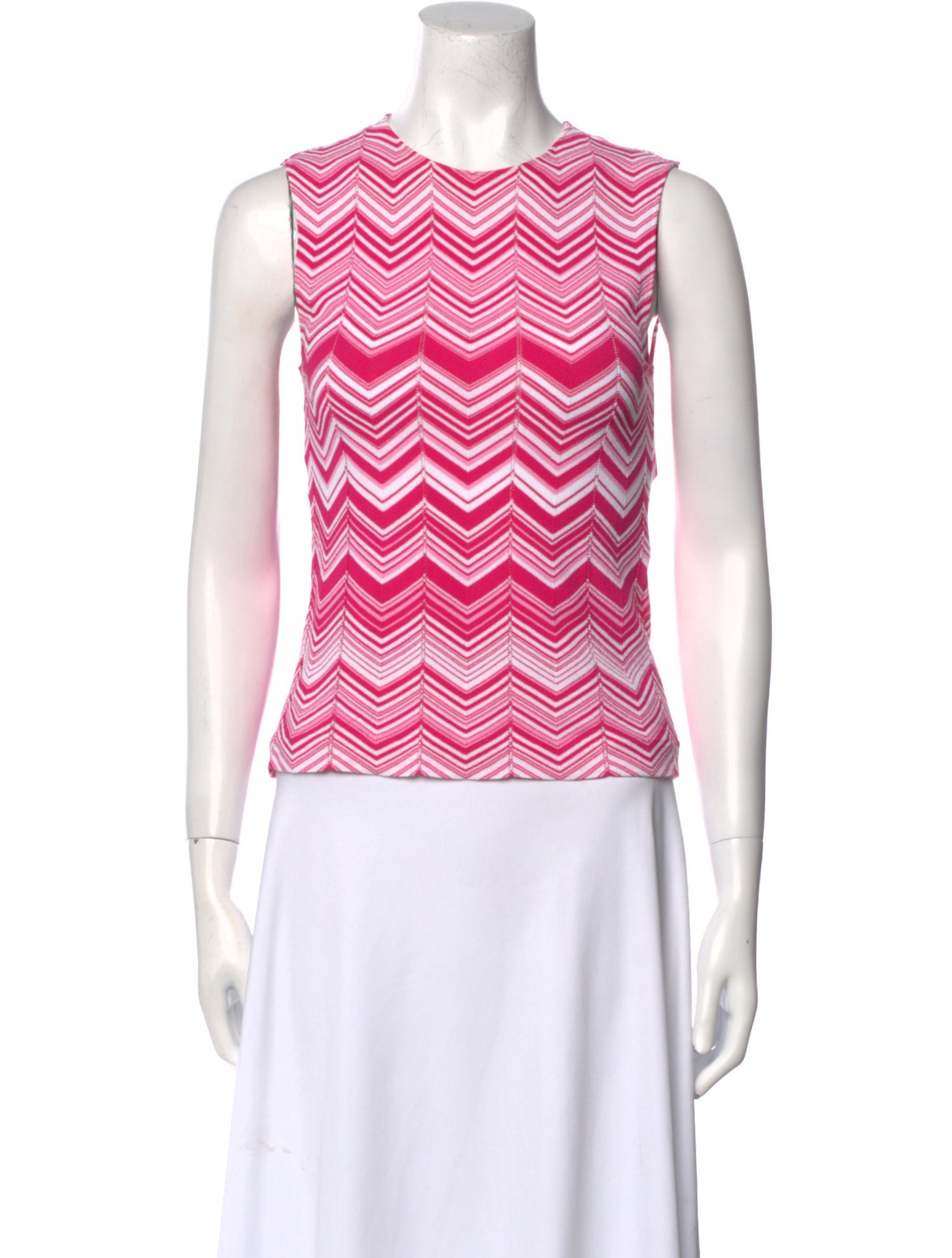 Missoni Striped Crew Neck Top