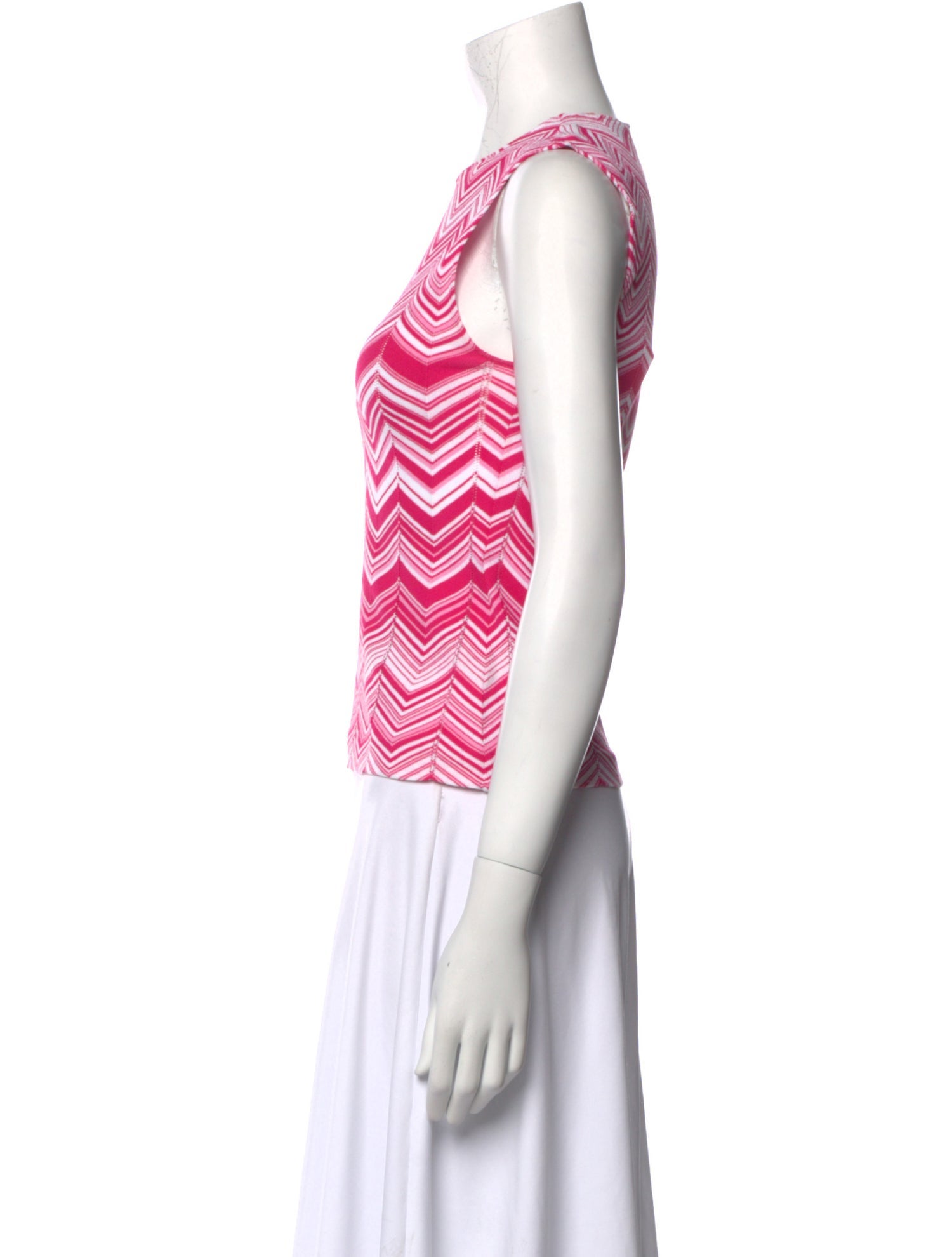 Missoni Striped Crew Neck Top