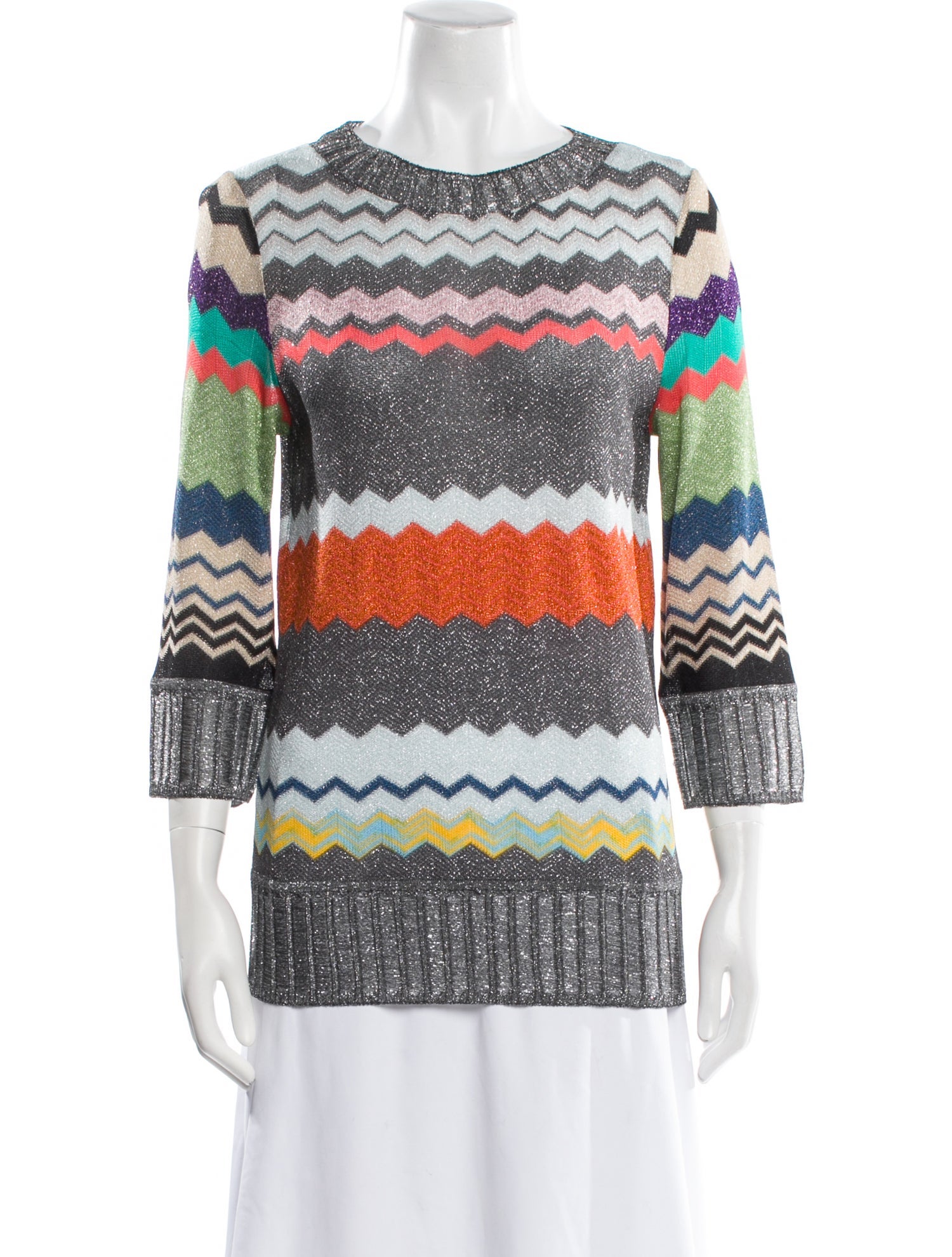 Missoni Striped Crew Neck Sweater
