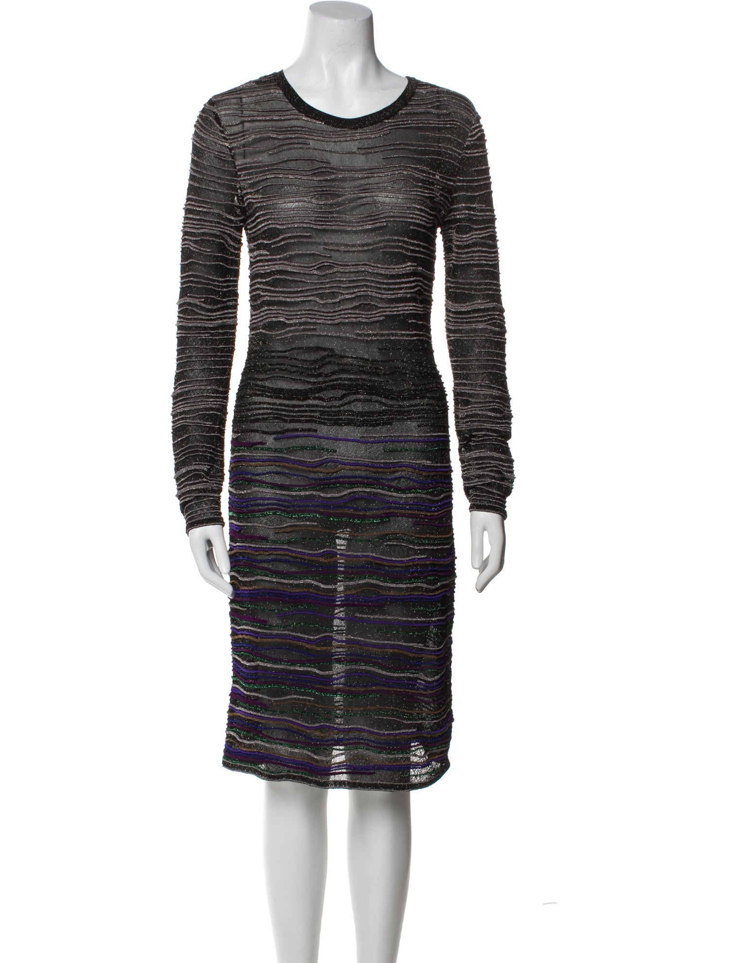 Missoni Striped Knee-Length Dress