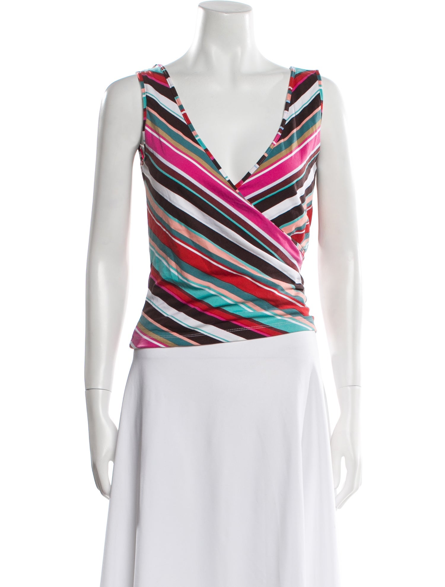 Missoni Striped V-Neck Crop Top