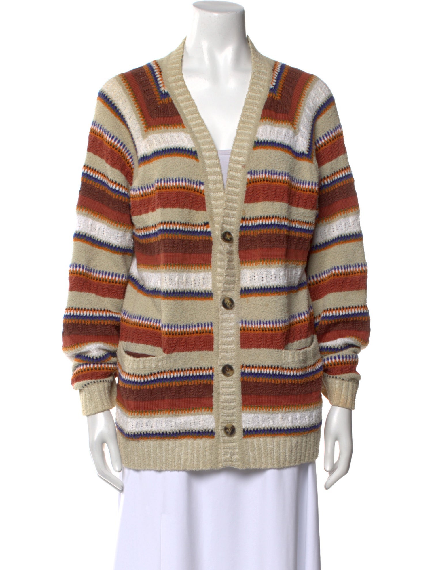 Missoni Striped V-Neck Sweater