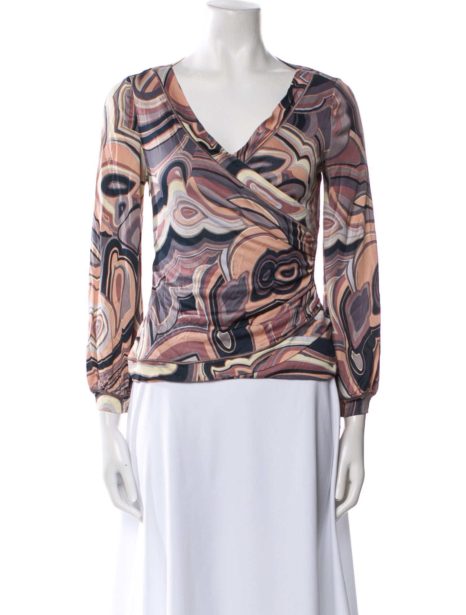 Missoni Printed V-Neck Blouse