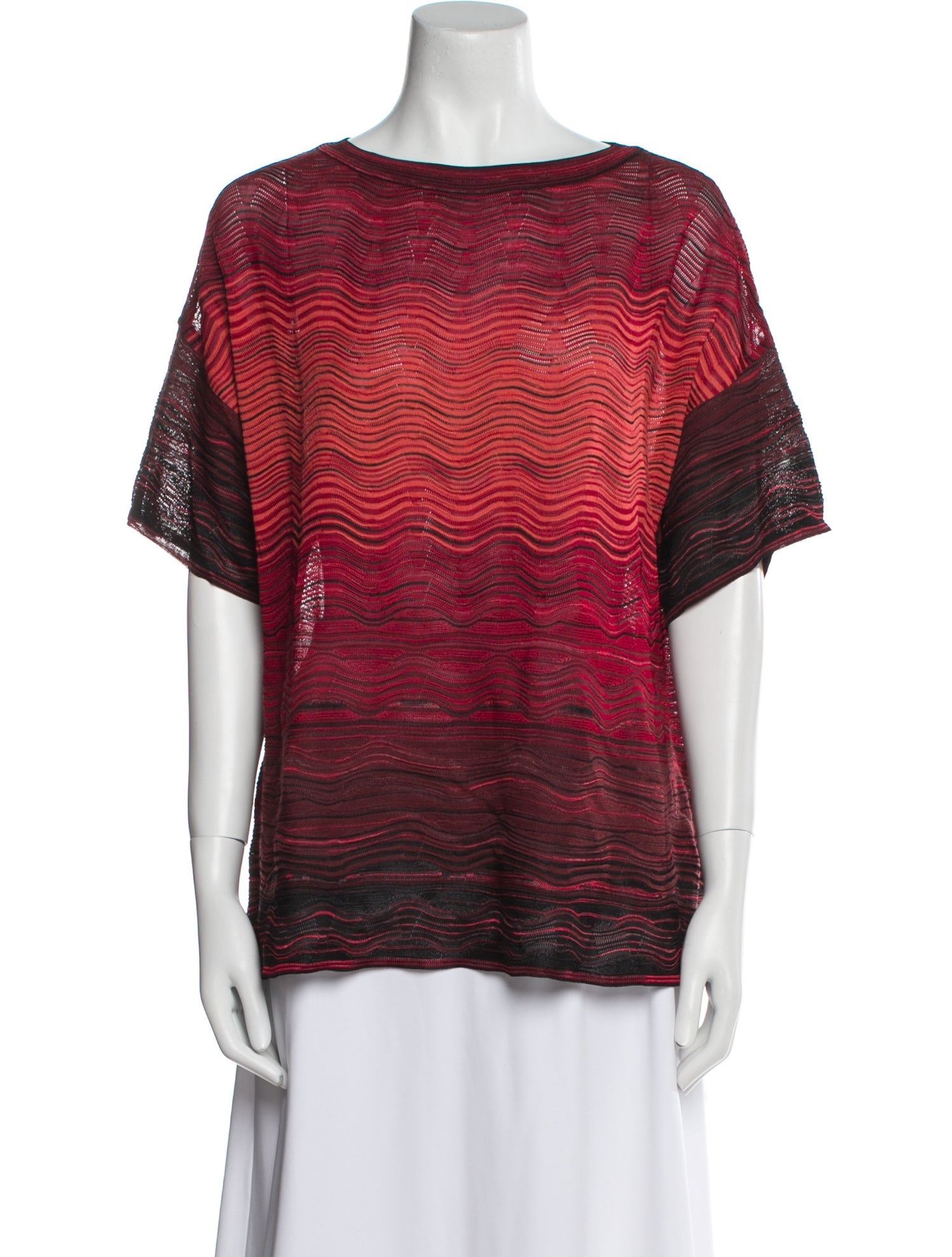 Missoni Printed Bateau Neckline Sweater