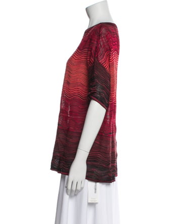 Missoni Printed Bateau Neckline Sweater