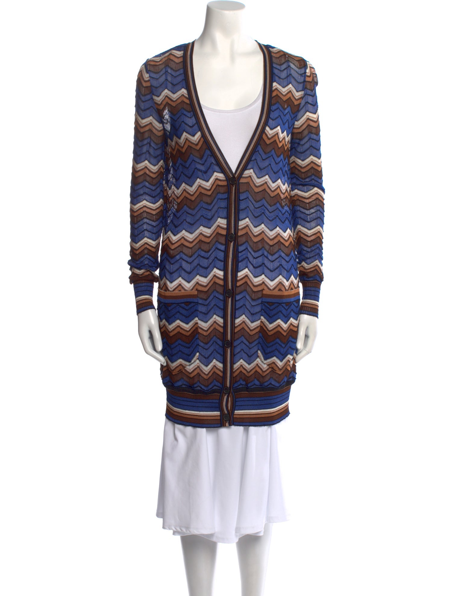 Missoni Striped V-Neck Sweater