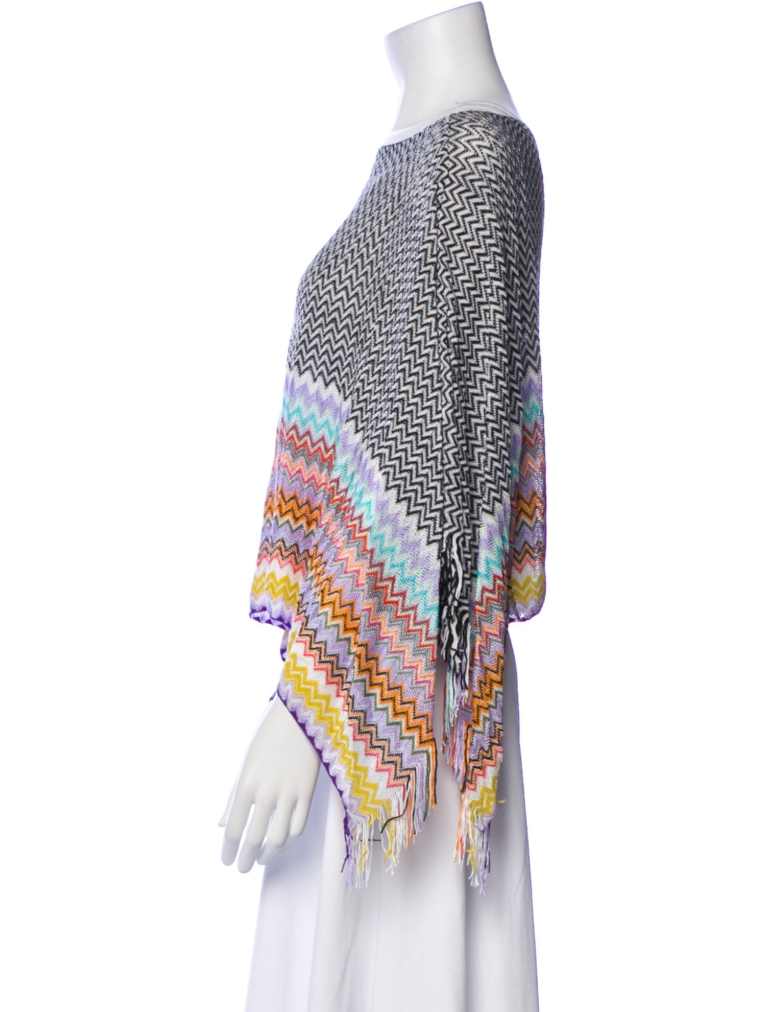 Missoni Striped Bateau Neckline Sweater