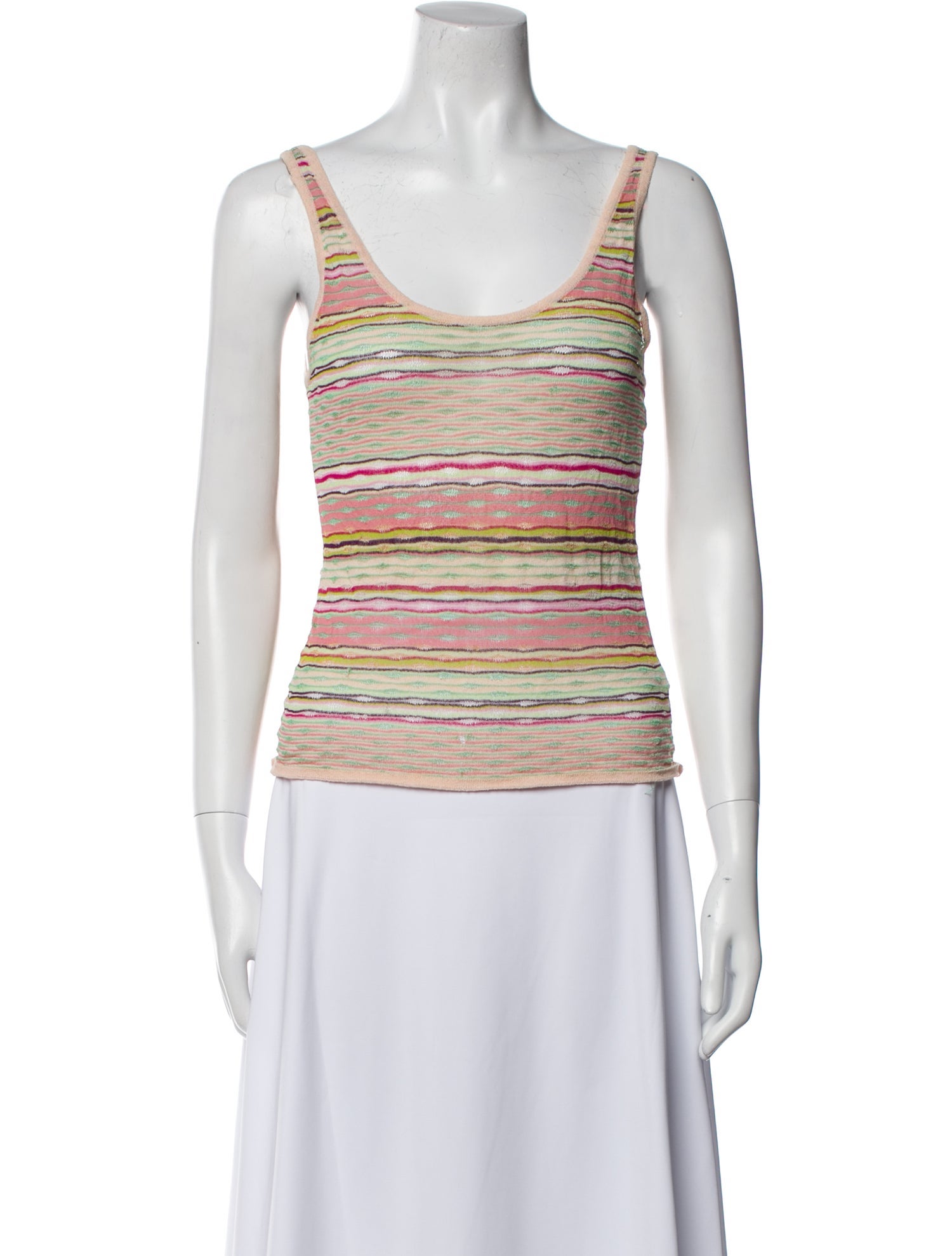 Missoni Striped Scoop Neck Top
