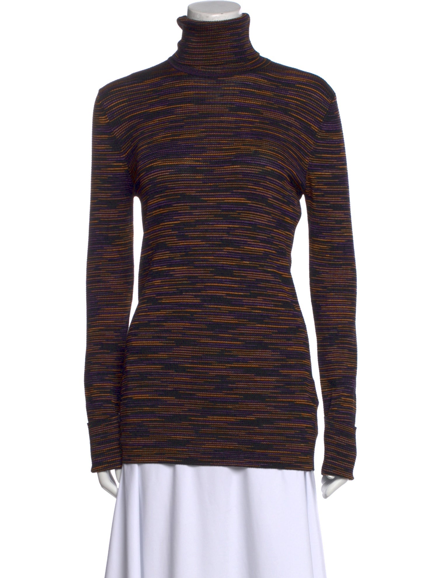 Missoni Striped Turtleneck Top