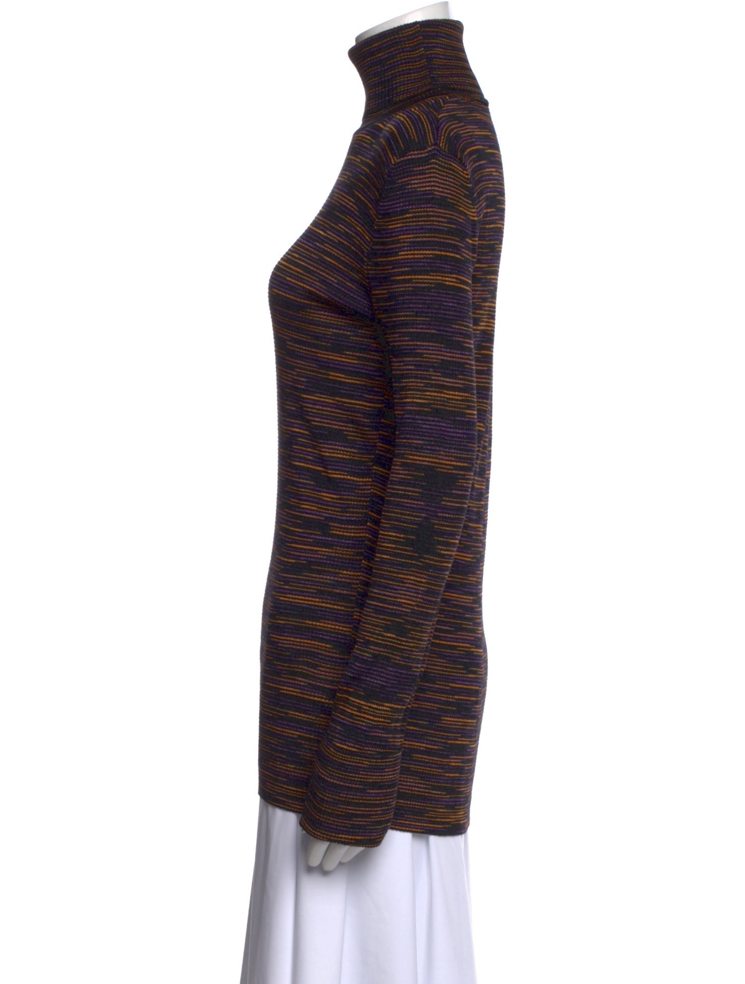 Missoni Striped Turtleneck Top
