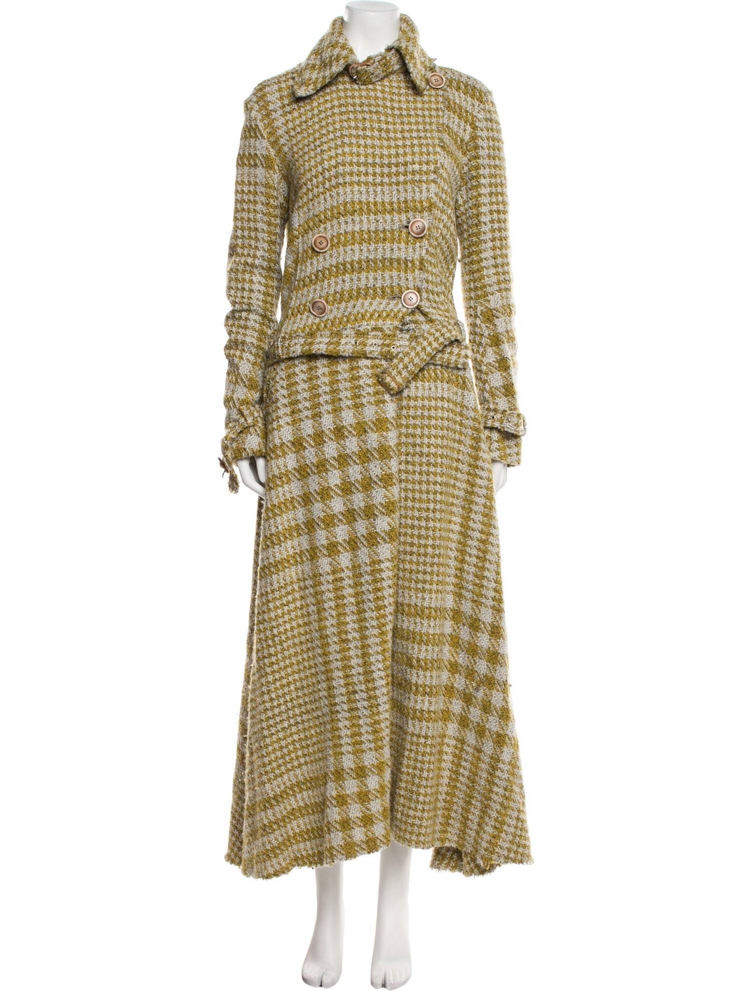 Missoni Houndstooth Print Coat
