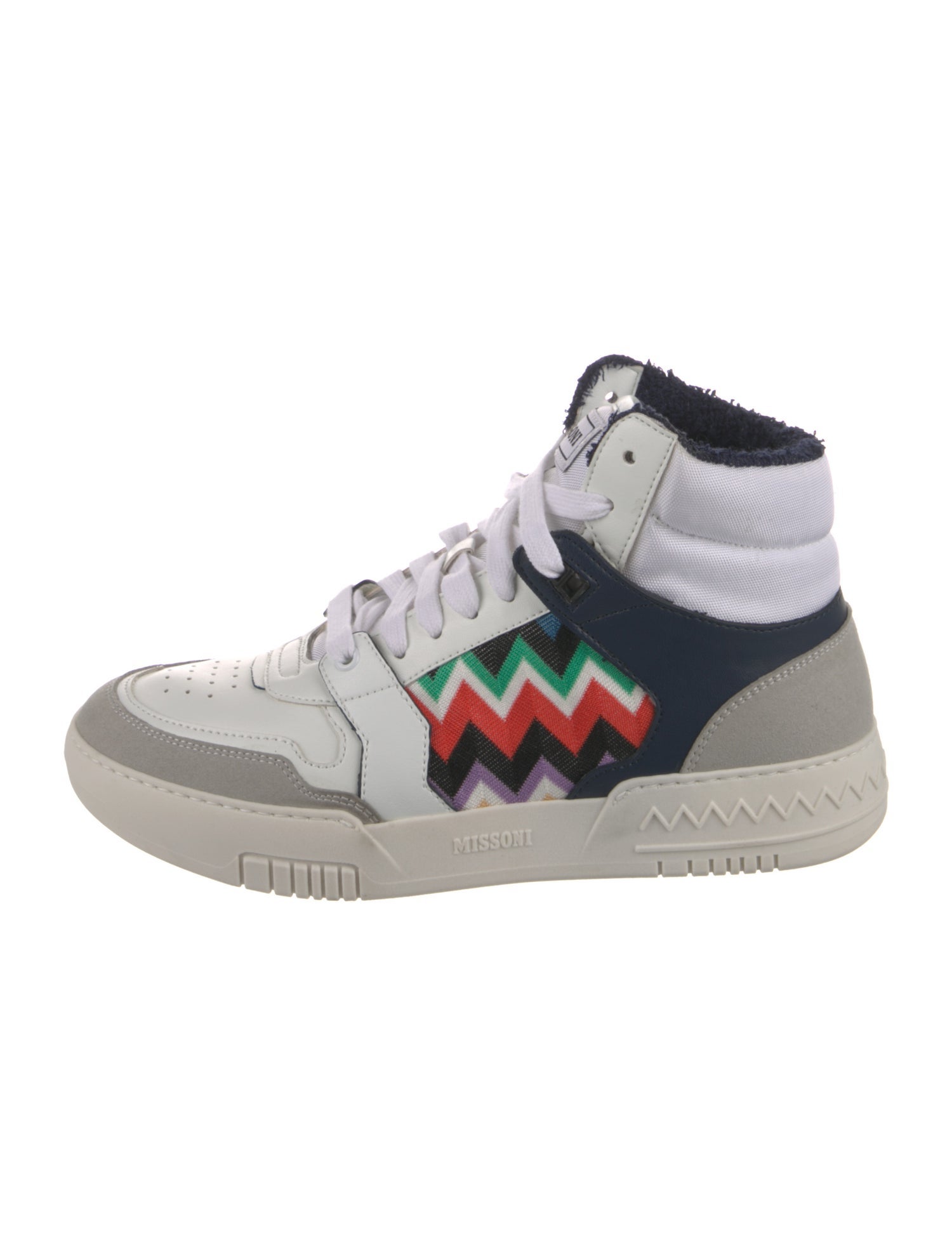Missoni Leather Printed Sneakers