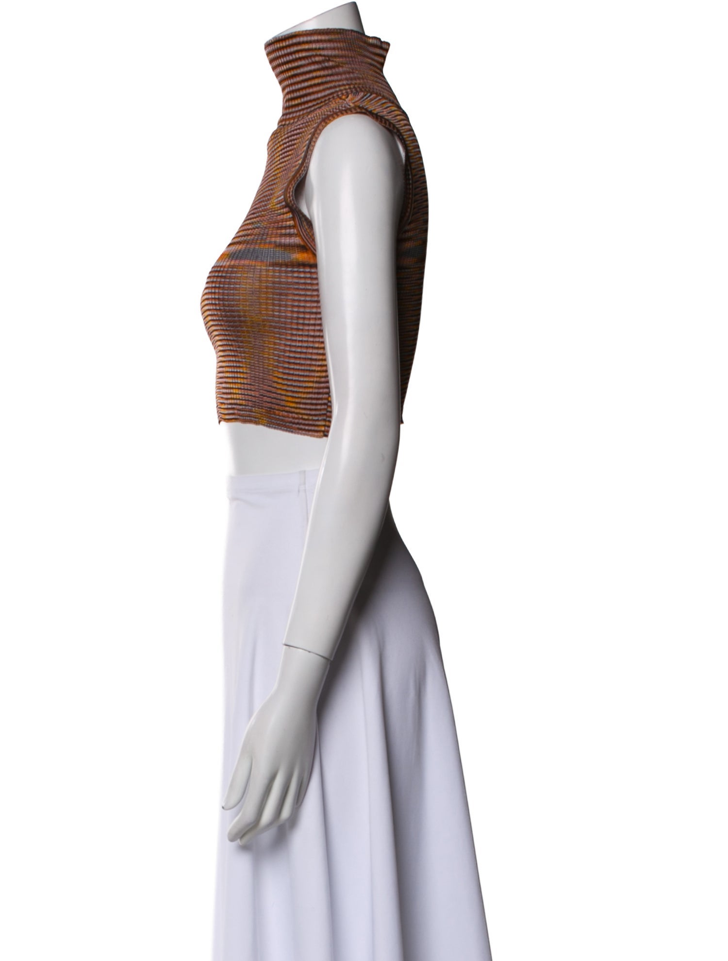 Missoni Printed Turtleneck Crop Top