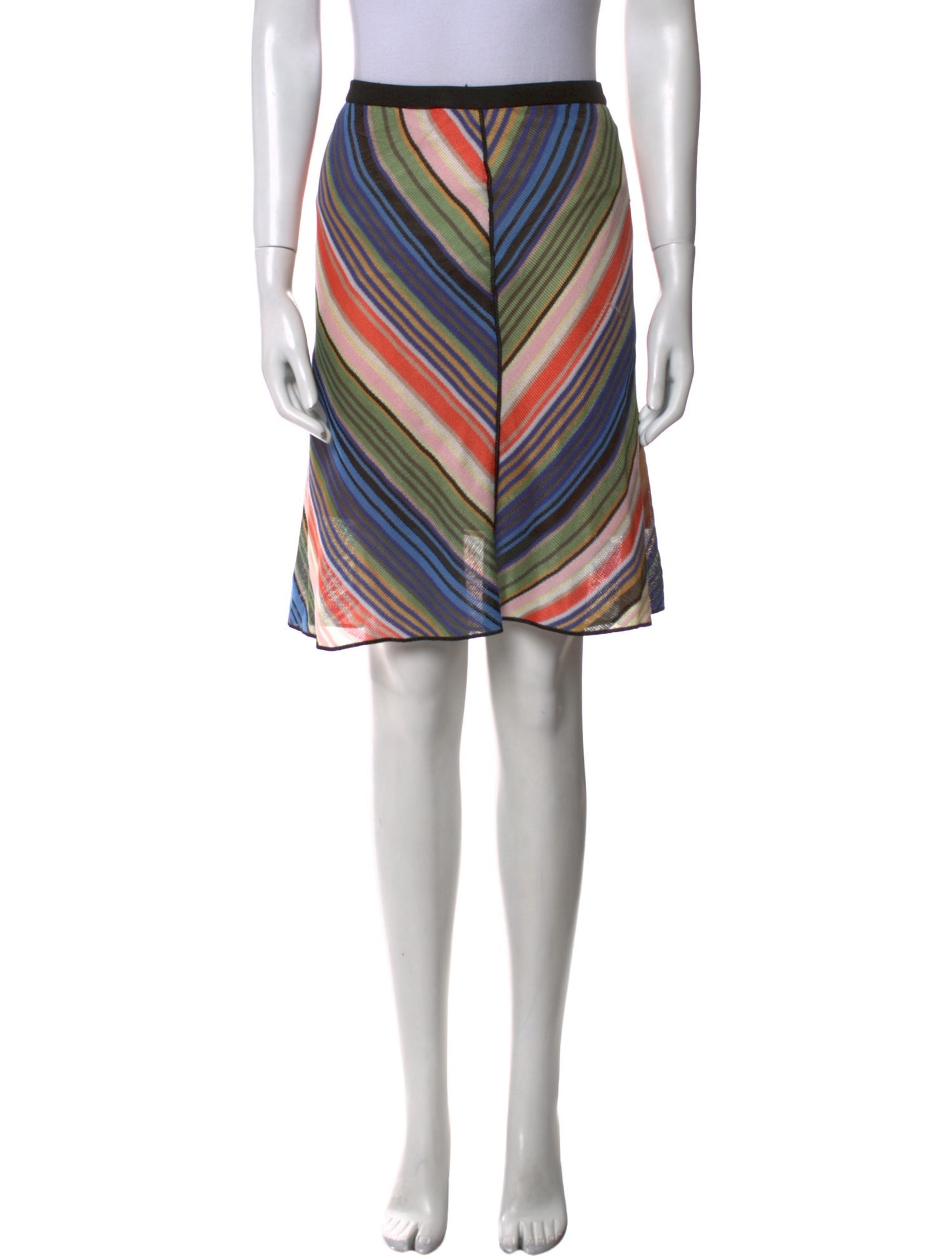 Missoni Striped Knee-Length Skirt