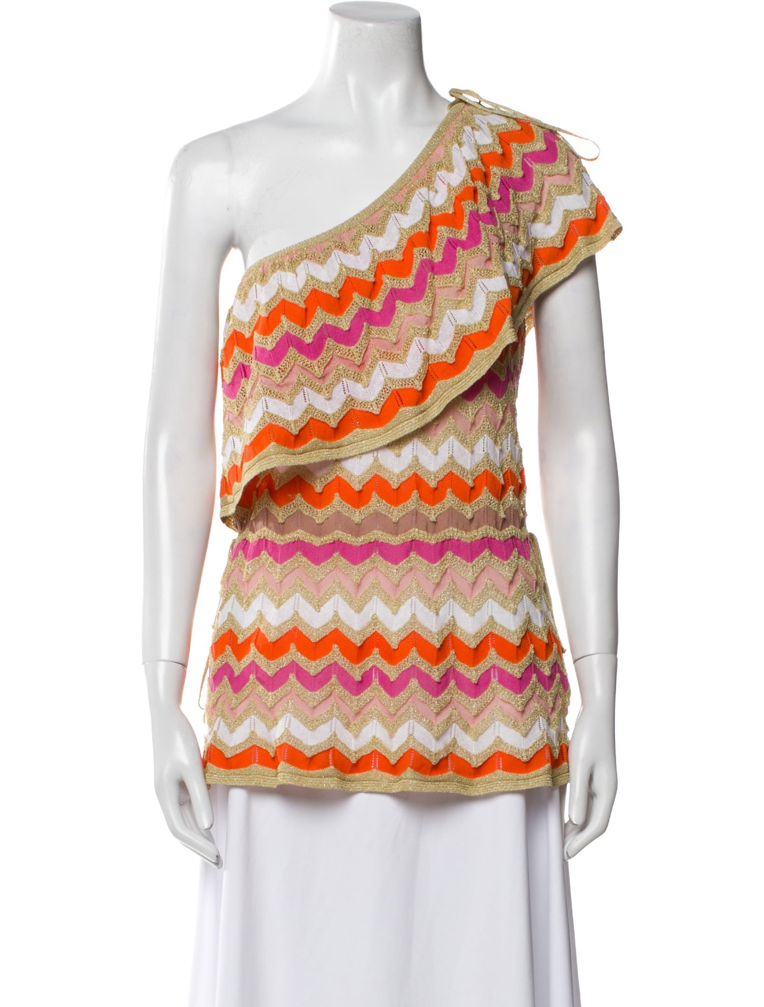 Missoni Striped One-Shoulder Tunic w/ Tags