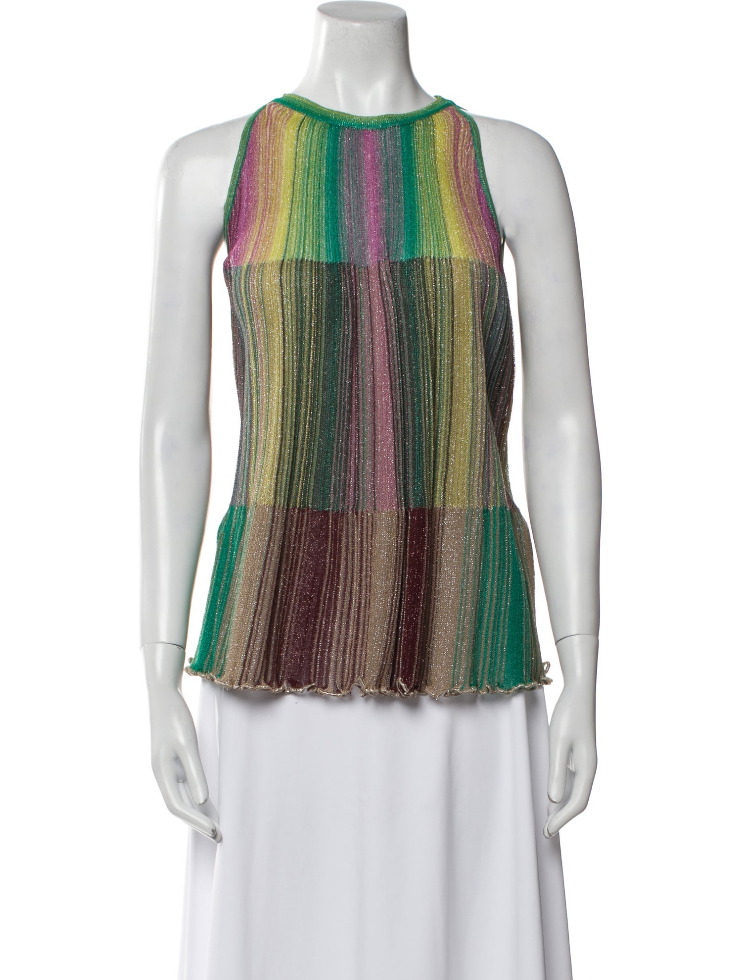 Missoni Printed Bateau Neckline Blouse w/ Tags