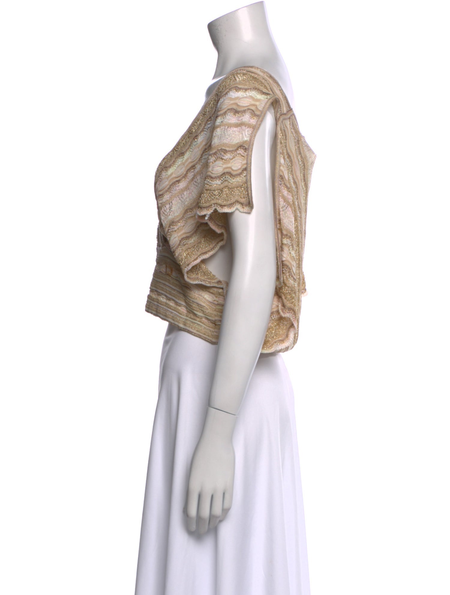 Missoni Striped V-Neck Crop Top