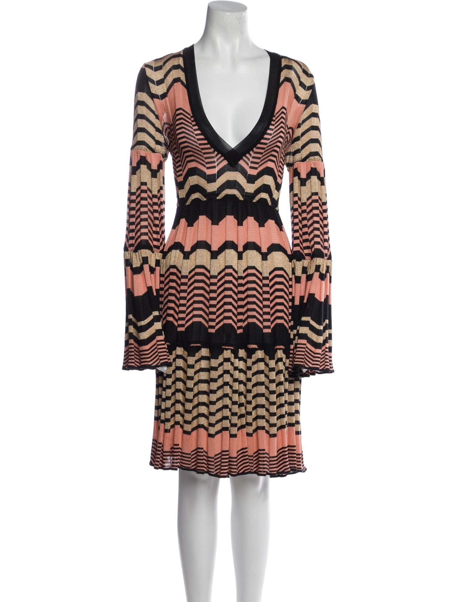 Missoni Striped Knee-Length Dress