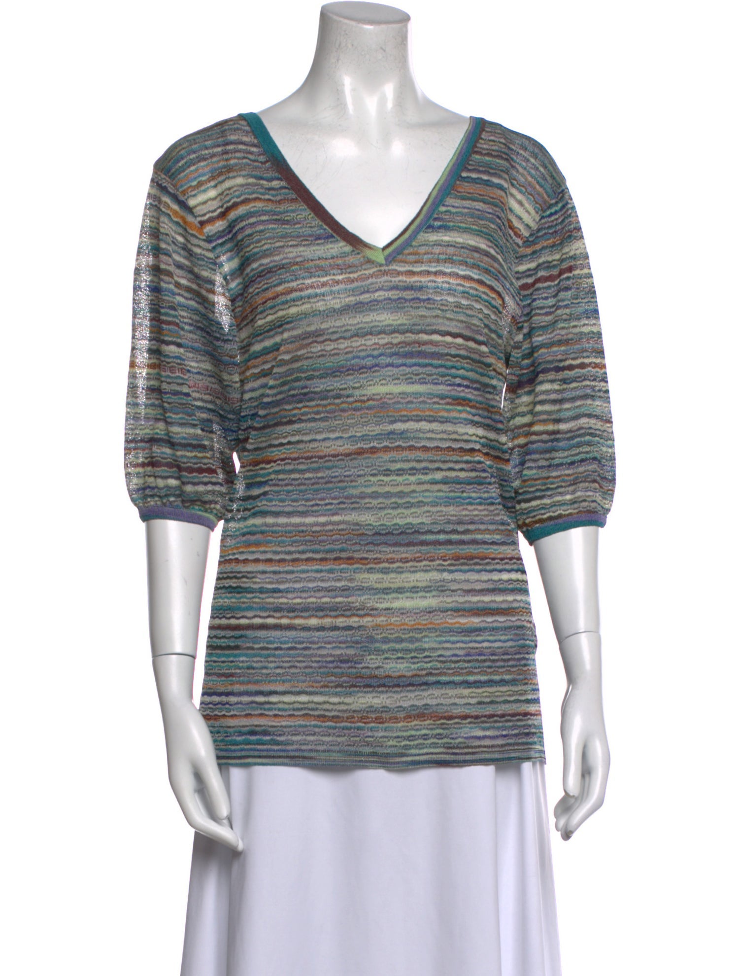 Missoni Striped V-Neck T-Shirt