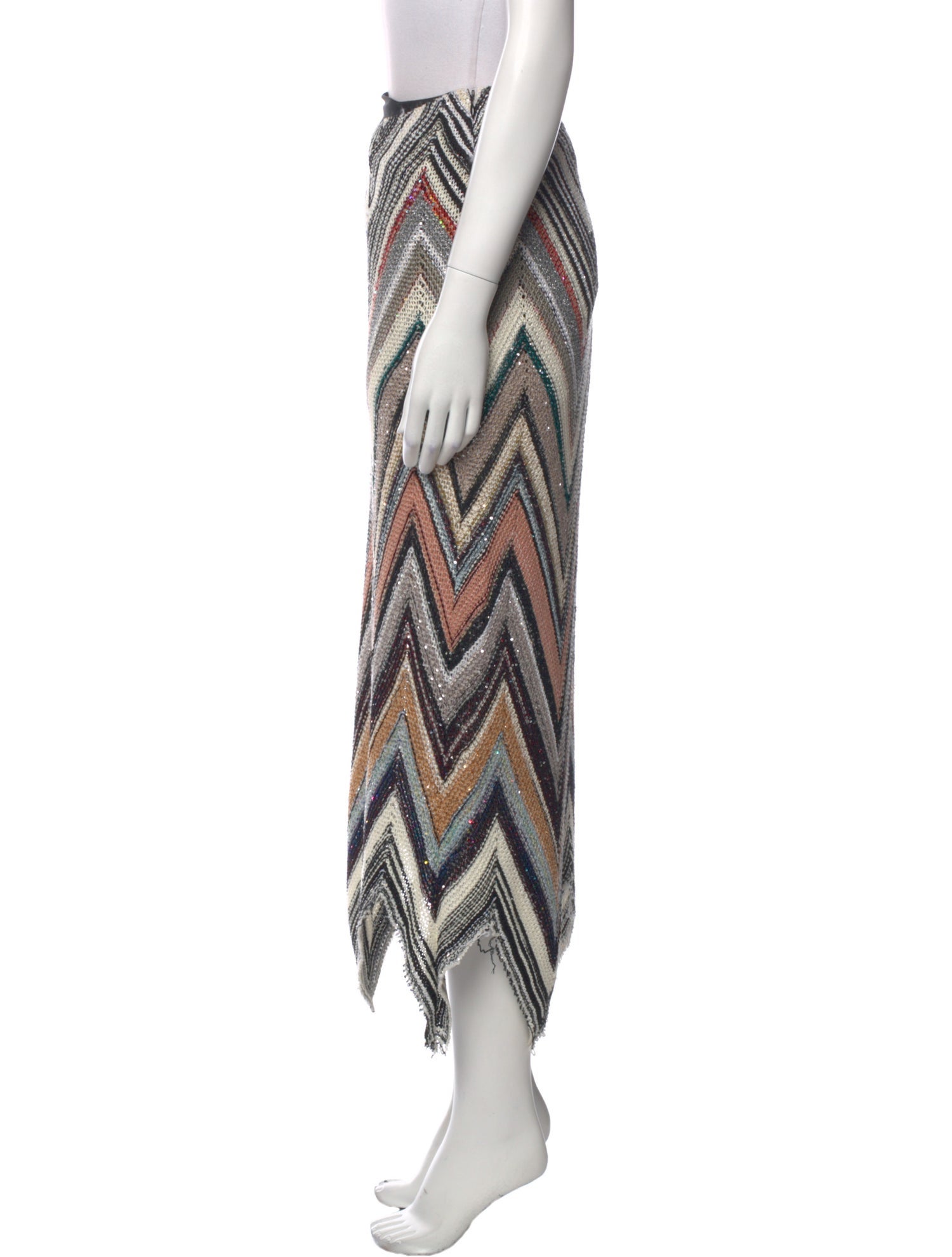 Missoni Striped Midi Length Skirt